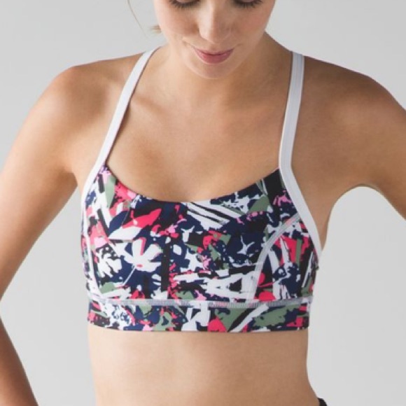 Lululemon Rise & Run Bra Pop Boom Juice Multi - Picture 4 of 10